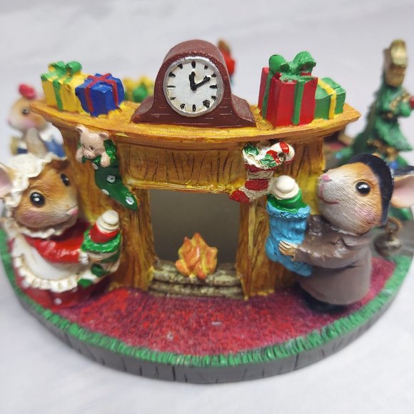 Yankee Candle The Night Before Christmas Mice Large Jar Candle Holder - Picture 2 of 16